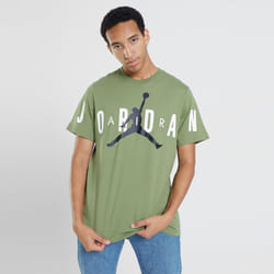 Nike Jordan Air Stretch T Shirt Mens Sports Tee - Olive, XL