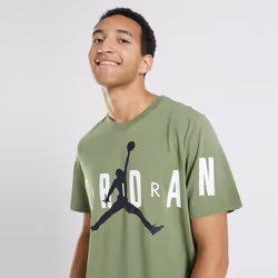 Nike Jordan Air Stretch T Shirt Mens Sports Tee - Olive, XL