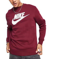 NIKE DQ4912 Mens Sweatshirt Sportswear Pullover Jumper - Maroon, S