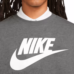 NIKE DQ4912 Mens Sweatshirt Sportswear Pullover Jumper - Charcoal, L