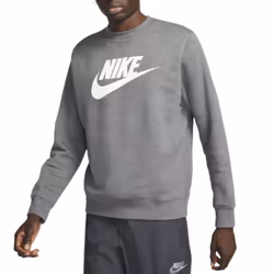 NIKE DQ4912 Mens Sweatshirt Sportswear Pullover Jumper - Charcoal Grey, L