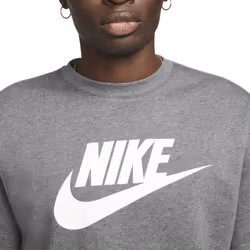 NIKE DQ4912 Mens Sweatshirt Sportswear Pullover Jumper - Charcoal Grey, L
