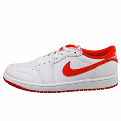 Nike Air Jordan 1 Retro Low Og Mens Fashion Trainers in White Red - 8