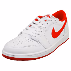 Nike Air Jordan 1 Retro Low Og Mens Fashion Trainers in White Red - 10
