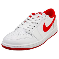 Nike Air Jordan 1 Retro Low Og Mens Fashion Trainers in White Red - 10