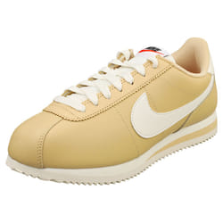 Nike Cortez Womens Fashion Trainers in Sesame White - 4