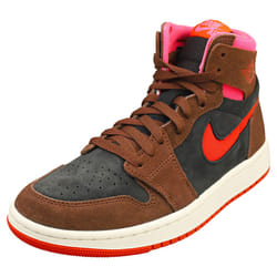 Nike Air Jordan 1 Zm Air Womens Fashion Trainers in Brown Black - 5