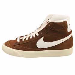 Nike Blazer Mid 77 Vintage Womens Fashion Trainers in Brown White - 4.5