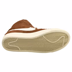 Nike Blazer Mid 77 Vintage Womens Fashion Trainers in Brown White - 4.5