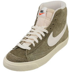 Nike Blazer Mid 77 Vintage Womens Fashion Trainers in Olive White - 4.5