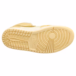 Nike Air Jordan 1 Mid Se Womens Fashion Trainers in Vanilla Gold - 4 UK