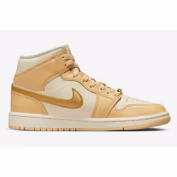 Nike Air Jordan 1 Low SE Pale Vanilla/Metallic Gold FB9892-200 Women's - 6.5