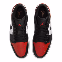 NIKE Air Jordan 1 Low Men's White/Black-Red Low 553558-161 12.5