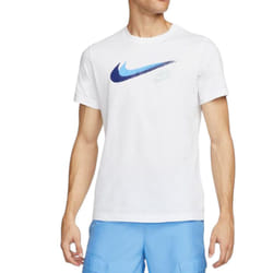 Nike Mens Signature Swoosh Logo T-shirt Casual Tee - White, X-Large