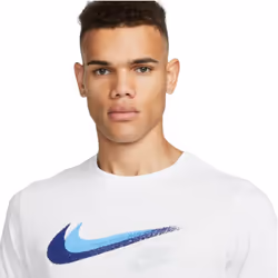 Nike Mens Signature Swoosh Logo T-shirt Casual Tee - White, X-Large