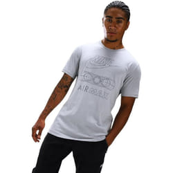 NIKE NSW Air Max Mens Cotton Crew Neck Pull On Regular Fit Short Sleeve T-Shirt - UK Size XL, Grey