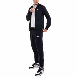 Nike FB7351 Mens Tracksuits Relaxed Fit Workout Dri Fit Polyester Club Tracksuit - Black, M