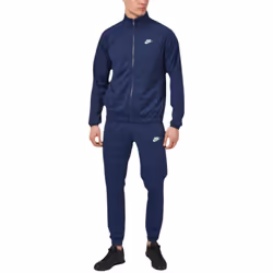 Nike FB7351 Mens Tracksuits Relaxed Fit Workout Dri Fit Polyester Club Tracksuit - Navy, XL