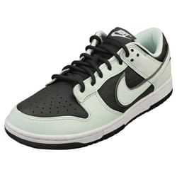 Nike Dunk Low Retro Premium Mens Fashion Trainers in Black Green - 10