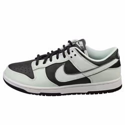 Nike Dunk Low Retro Premium Mens Fashion Trainers in Black Green - 10