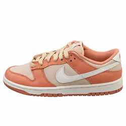 Nike Dunk Low Retro Premium Mens Fashion Trainers in Red Stardust - 6 - 39 EU