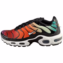 Nike Air Max Plus Womens Fashion Trainers in Black White Red - 3.5
