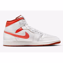 Nike Air Jordan 1 Mid SE White/Lobster-Dune Red-Sail FJ3458-160 Men's - 9.5