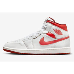 Nike Air Jordan 1 Mid SE White/Lobster-Dune Red-Sail FJ3458-160 Men's - 8.5