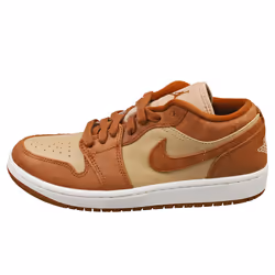 Nike Air Jordan 1 Low Se Womens Casual Trainers in Brown Coffee - 3.5