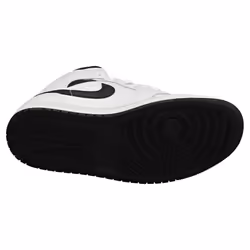 Nike Air Jordan 1 Mid Mens Fashion Trainers in White Black - 8 UK