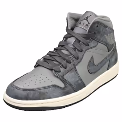 Nike Air Jordan 1 Mid Se Womens Fashion Trainers in Smoke Grey - 4.5