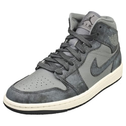 Nike Air Jordan 1 Mid Se Womens Fashion Trainers in Smoke Grey - 4.5