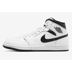 Nike Air Jordan 1 Mid White/Black-White-Black DQ8426-132 Men's - 10.5