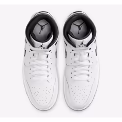 Nike Air Jordan 1 Mid White/Black-White-Black DQ8426-132 Men's - 10.5