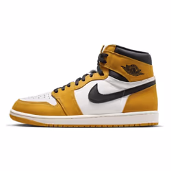 Nike Air Jordan 1 Retro High OG Yellow High Top Sneakers - UK Size 6.5