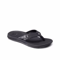 Reef Womens Santa ANA Summer Beach Pool Sandals Thongs Flip Flops - 7 UK, Black/White