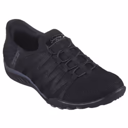 Skechers Womens 2024 Slip Ins Breathe Easy Collar Knit Memory Foam Trainers - UK 4, Black