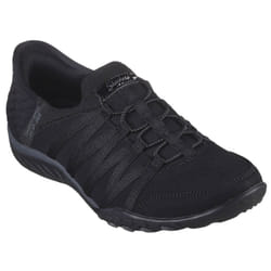 Skechers Womens 2024 Slip Ins Breathe Easy Collar Knit Memory Foam Trainers - UK 4, Black
