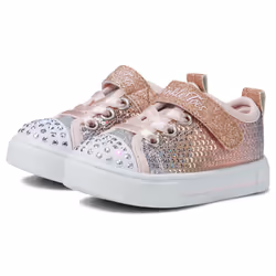 Skechers Kids Twinkle Sparks-Sequin Flash Sneaker  Link Pink/Multi  13