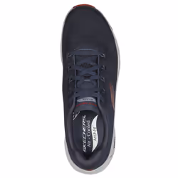 Skechers Mens 2023 Takar Arch Fit Engineered Mesh Lace Up Comfort Trainers - UK 12, Navy/Red