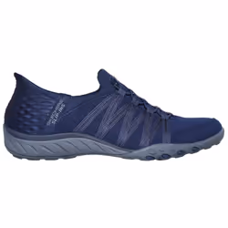 Skechers Womens 2023 Slip Ins Breathe Easy Collar Knit Memory Foam Trainers - UK 7, Navy