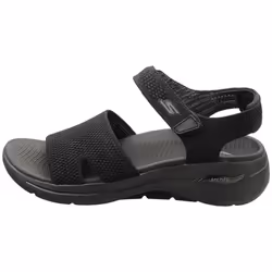 Skechers Go Walk Arch Fit Womens Walking Sandals in Black Grey - 7