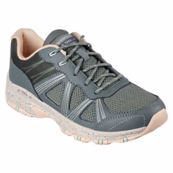 ) Skechers Hillcrest Ridge Leather Women's Olive Trainers - Green, 4 (Adults'