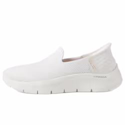 Skechers Women's Hands Free Slip-Ins Go Walk Flex-Relish Sneaker, Off White, 9 Wide