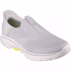 ) Skechers Slip-ins: GO WALK 7 - Easy On 2 | Grey/Yellow | Mens Slip Ins Trainers - 11 (Adults'