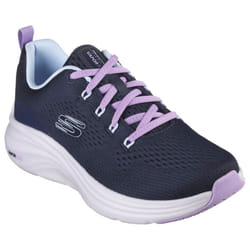 Skechers Womens 2023 Vapour Foam Fresh Trend Engineered Mesh Lace Up Trainers - UK 5, Navy/Lavender