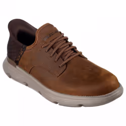Garza - Gervin | Dark Brown | Wide Fit | Mens Slip Ins Shoes