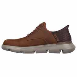 Skechers Men's Garza-Gervin Slip-in Moccasin  Brown  14