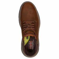Skechers Men's Garza-Gervin Slip-in Moccasin  Brown  14
