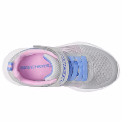 Skechers Microspec Plus-Swirl Sweet Sneaker  Gray/Multi  2.5 US Unisex Little Kid